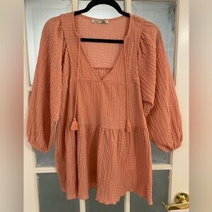 DEX boho peasant blouse medium